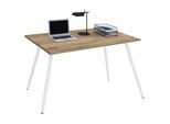 VCM Schreibtisch Computertisch Bürotisch Skandanivischer Retro Look Salia 80x50 cm