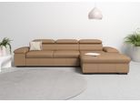 Home affaire Ecksofa »Alberto L-Form«, mit Kopfteilverstellung, wahlweise mit Bettfunktion