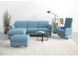 sit&more Ecksofa »Grenoble L-Form mit Federkern«, wahlweise mit Bettfunktion, Bettkasten, Arm- und Kopfteilverstellung
