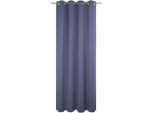 Vorhang WIRTH "Uni Collection", blau (royalblau), B:142cm H:315cm, Baumwolle (Bio-Baumwolle), Gardinen, nach Maß