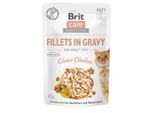 Brit Care Nassfutter Katze Adult Filets in Sauce Huhn 24x 85 g