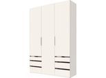 Kleiderschrank WIMEX "Level by fresh to go", weiß, B:150cm H:216cm T:58cm, Schränke, Kleiderschrank, mit Schubladen