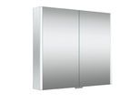 Spiegelschrank WELLTIME "Ahus", transparent (gespiegelt), B:80cm H:70cm T:13cm, Schränke, Spiegelschrank, Mit Soft-Close-Funktion, inklusive Beleuchtung, Breite 80 cm, FSC