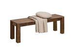 Carryhome Sitzbank , Naturfarben , Holz , Mangoholz , massiv , Holz , 140x45x40 cm , Esszimmer, Bänke, Sitzbänke
