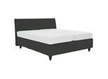 RUF Betten Boxspringbett , Anthrazit , Textil , H3 , 160x200 cm , Blauer Engel, Goldenes M, Made in Germany, Oeko-Tex® Standard 100 , Stoffauswahl, in verschiedenen Größen erhältlich, Matratze in verschiedenen Härtegraden erhältlich, Matratzenauswahl , Schlafzimmer, Betten, Boxspringbetten
