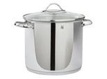 WMF Gemüsetopf , Edelstahlfarben , Metall , 8,8 l , kratzfest, rostfrei , Kochgeschirr, Töpfe, Kochtöpfe