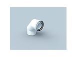 Bertrams Polyline LAS Bogen 41BG87-60 87°, innen, weiß, DN 60/100