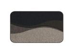 Grund Badematte , Braun , Textil , Wellen , rechteckig , 50x80 cm , Oeko-Tex® Standard 100, Made in Europe , Heimtextilien, Badtextilien, Badematten
