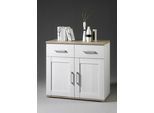 HBZ Kommode »Romance im Landhaustil, BxHxT 93x88x45 cm«, Schrank mit 2 Türen, 2 Schubkästen und 2 Einlegeböden