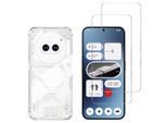 Hülle Nothing Phone 2A und 2 schutzfolien - TPU - Transparent