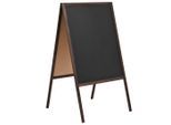 vidaXL Tafel Kundenstopper Doppelseitig Zedernholz Freistehend 60×80cm