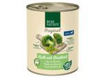 REAL NATURE Original Superfood Nassfutter für Hunde Adult Kalb mit Brokkoli 24x800 g