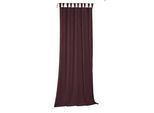 Vorhang WIRTH "Newbury", lila (aubergine), B:130cm H:395cm, Baumwolle, Polyester, Gardinen, nach Maß