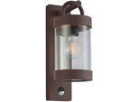 Außenwandleuchte Sambesi in Rostfarben max. 28 Watt Wandlampe