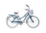 Cruiser HUFFY "Huffy Deluxe Cruiser Mattes Smaragdgrün 26-Zoll" Gr. 38, blau (grün), Fahrräder, Kinder, 38cm, 26 Zoll (66,04cm) hinten: 26 Zoll (66,04cm)