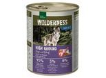 REAL NATURE WILDERNESS Nassfutter für Hunde Adult Ziege und Schaf 24x800 g