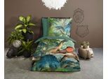 good morning Kinderbettwäsche »Jurassic«, Baumwolle, 135x200, Reissverschluss, Wendeoptik, Kind, Dino, Junge