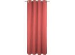 Vorhang ADAM "Uni Light Collection" Gr. 3, rot, B:145cm H:225cm, Baumwolle (Bio-Baumwolle), Gardinen