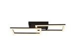 LED-Deckenleuchte Sapena Klar/Schwarz max. 20 Watt Deckenlampe