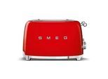 Smeg Toaster , Rot , Metall , 30x20x33 cm , Bagel-Funktion, Aufwärmfunktion, Auftaufunktion , Küchengeräte, Toaster