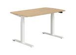 Paidi Jugendschreibtisch , Weiß, Eichefarben , Metall, Holzwerkstoff , rechteckig , eckig, Kufe , 75x62-127x130 cm , Blauer Engel, Goldenes M , höhenverstellbar, in verschiedenen Holz-Dekoren erhältlich , Holzmöbel, Holztische, Schreibtische Holz, Kinderschreibtische Holz