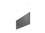 baffel-Set - Deckenträger Farbe: grau, Größe: 200x75x2,5cm