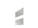 baffel multiple-Set - Deckenträger - 3-fach Farbe: lichtgrau, Größe: 100x50x2,5cm