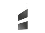 baffel multiple-Set - Deckenträger - 3-fach Farbe: anthrazit, Größe: 100x50x2,5cm