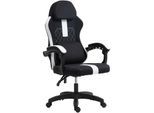 CLP Bürostuhl Miltona mit Stoffbezug I Schreibtischstuhl ergonomisch I Höhenverstellbarer Gamingstuhl mit Kopfpolster und Lendenwirbelpolster