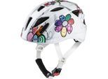 Alpina Kinder-Helm Ximo Flash white flower