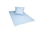 Premium 2-in-1 Seersucker Betten Set Decke 135x200 cm Kissen 80x80 cm kein Bezug nötig