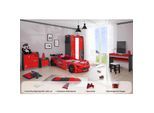 Kinderzimmer komplett Set Autobett Rio 5 teilig Rot