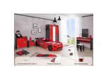 Kinderzimmer komplett Set Autobett Rio 5 teilig Rot