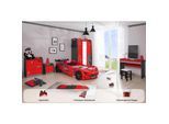 Kinderzimmer komplett Set Autobett Rio 5 teilig Rot