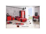 Kinderzimmer komplett Set Autobett Rio 5 teilig Rot