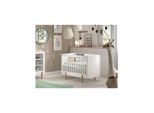 JAXX SMILE Babybett LF 60 x 120 cm, m. verst. Lattenrost, Ausf. MDF weiß lackiert