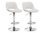 CLP 2er Set Barhocker Camden I Samt-Bezug