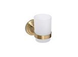 Brillantbad BETRO BRONZE Glashalter mit Glas Messing Glas Bronze 70x95x115 mm für Bad & WC >> zum Bohren