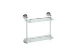Brillantbad BETRO CHROM Glasregal Messing Glas Chrom 400x420x120 mm für Bad & Küche >> zum Bohren