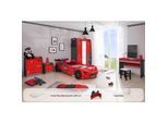 Kinderzimmer komplett Set Autobett Rio 5 teilig Rot