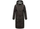 MARIKOO Damen Winter Steppmantel Stepp Jacke Mantel Parka warm mit Kapuze Soranaa
