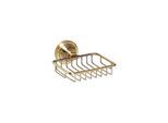 Brillantbad BETRO BRONZE Seifenkorb Messing Bronze 140x65x142 mm für Bad & Küche >> zum Bohren