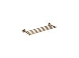 Brillantbad BETRO BRONZE Handtuchhalter Messing Bronze 665x65x225 mm für Bad & Küche >> zum Bohren