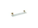 Brillantbad BETRO BRONZE Glasablage Messing Glas Bronze 600x87x120 mm für Bad & Küche >> zum Bohren