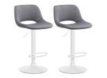 CLP 2er Set Barhocker Camden I Samt-Bezug