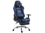 TPFLiving Racing Bürostuhl Limitless mit Fußablage Schwarz/Grün