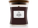 Woodwick Black Cherry geurkaars met een houten lont 275 g