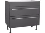 OPTIFIT Kochfeldumbauschrank »Bern2«, Breite 90 cm, Kochfeldumbauschrank, 2 Auszügen, 1 feste Blende