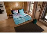 PURE luxury collection Wendebettwäsche »Lighthousee«, Mikrofaser, 135x200, Pflegeleicht, Reissverschluss, Wende, Strand, Meer