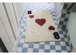 TOM TAILOR HOME Badematte »Bings Heart of Bings«, fussbodenheizungsgeeignet, Badteppich, reine Baumwolle, Uni-Farben, Motiv Herzen & Buchstaben